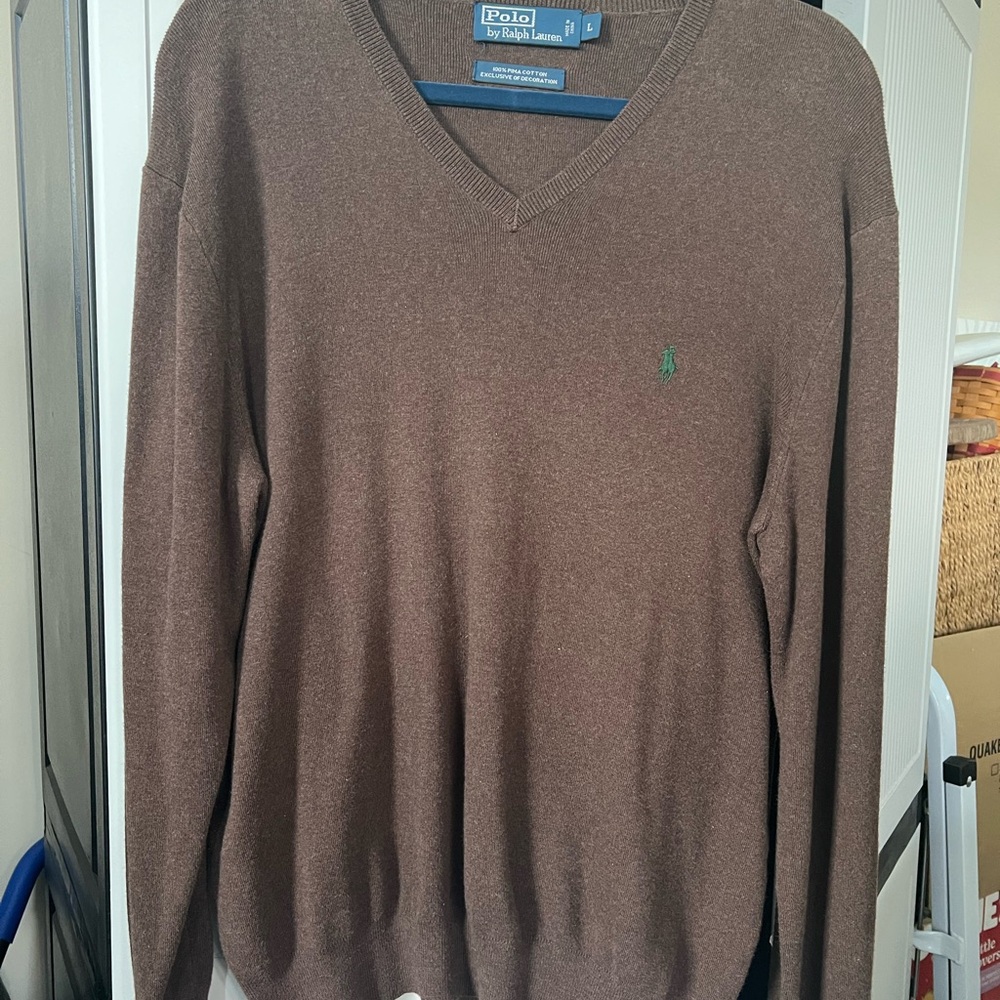 Polo by Ralph Lauren Men's Brown Sweater